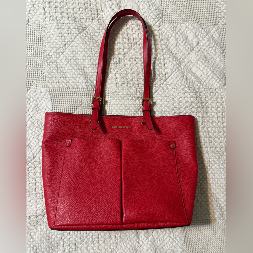 Michael Kors Red Tote Bag